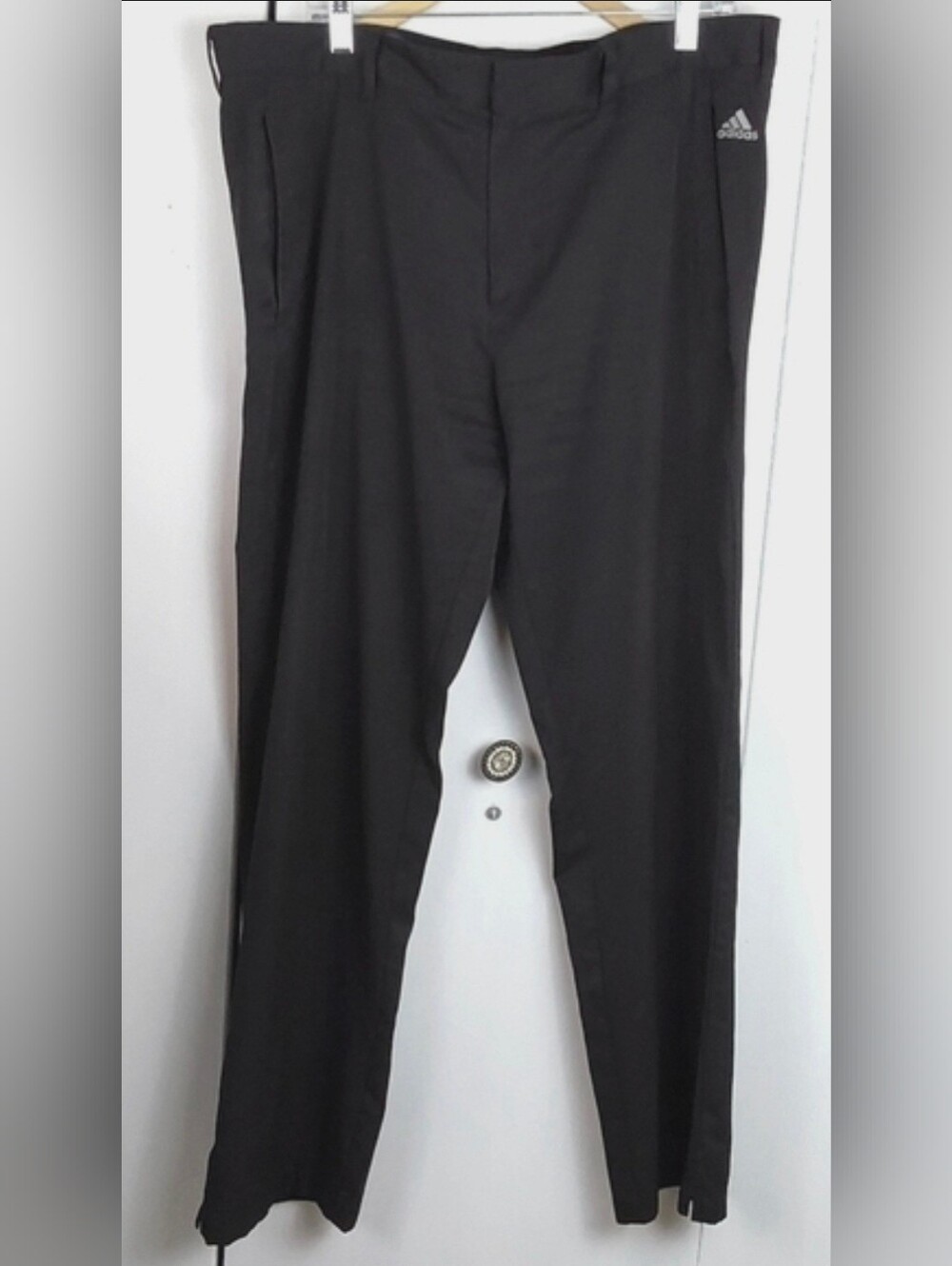 Adidas |Men's Black Lightweight Athletic Pants Relaxed Fit Neutral  Sz.38 X 32